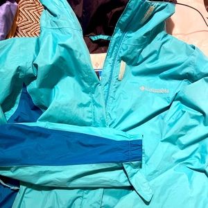 Teal Columbia Arcadia II Rain Jacket